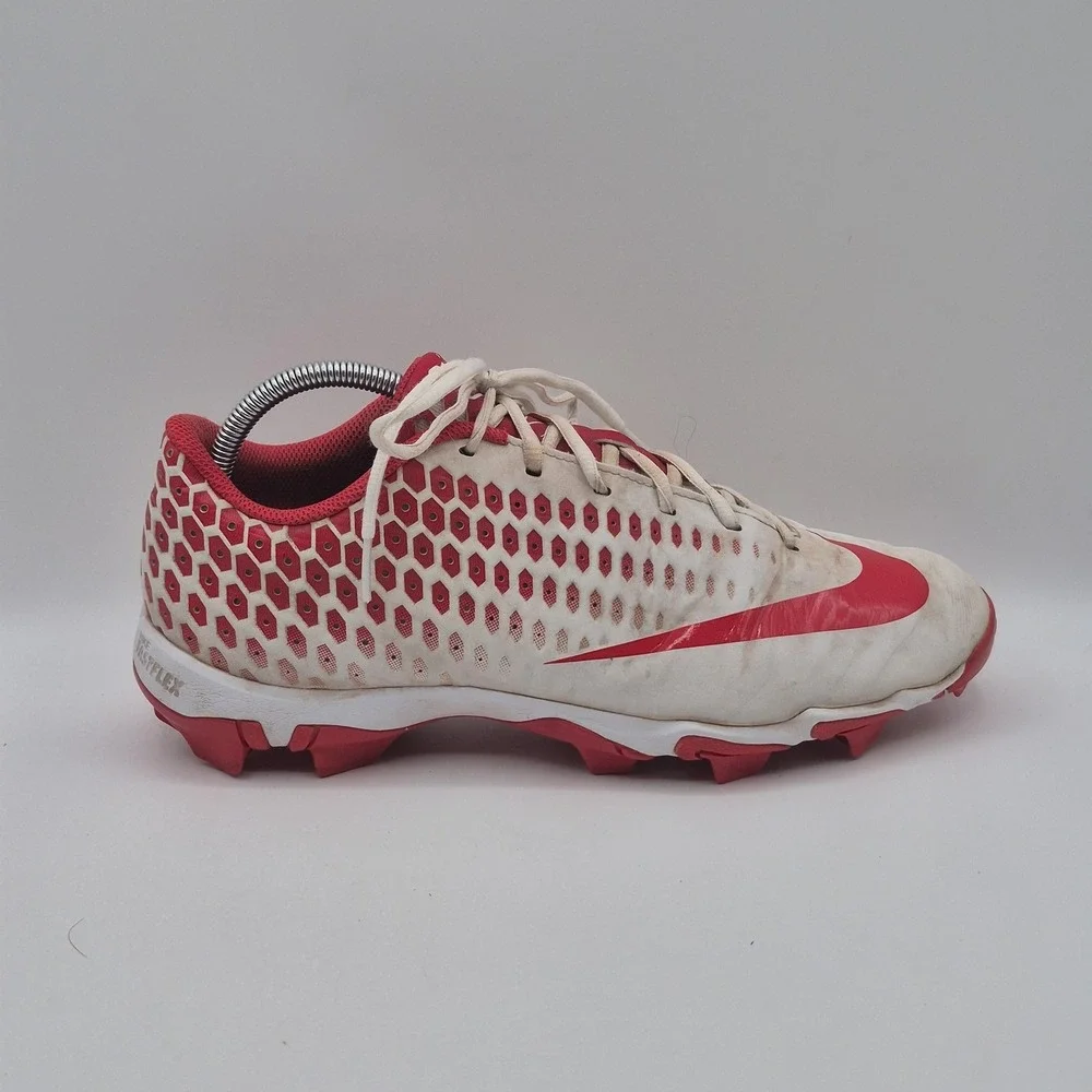 Nike Vapor‎ Fastflex Football Cleats Shoes Mens Size 10 White Red A07945-116